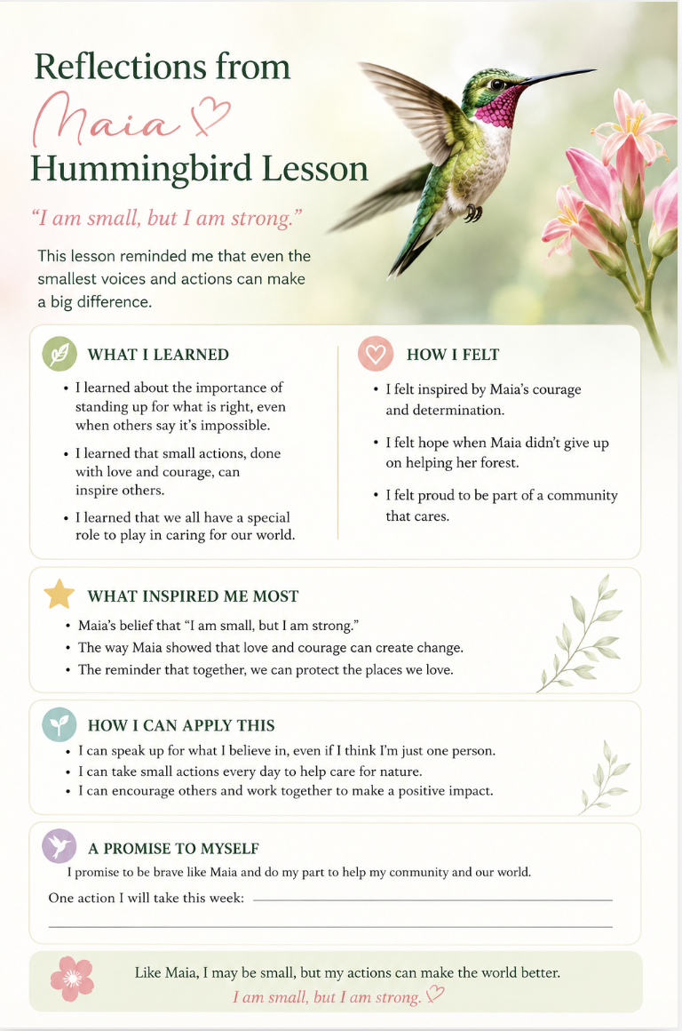 The Hummingbird's Lesson